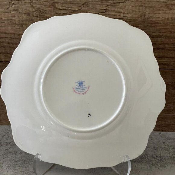 Vintage Royal Albert Kentish Rockery Square Handled Cake Plate 10" England - Picture 6 of 7